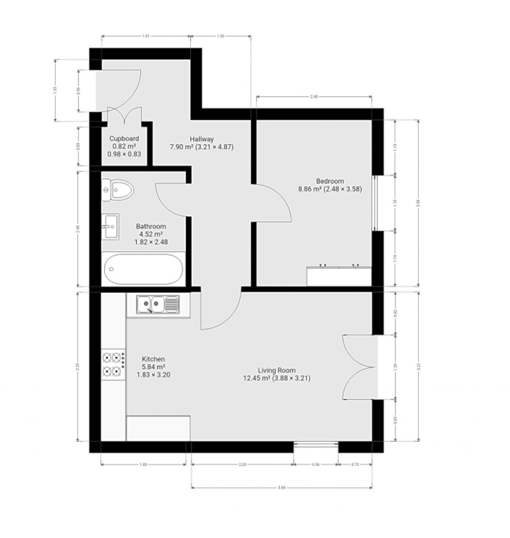 Floorplans For Chancel House, Bishops Stortford