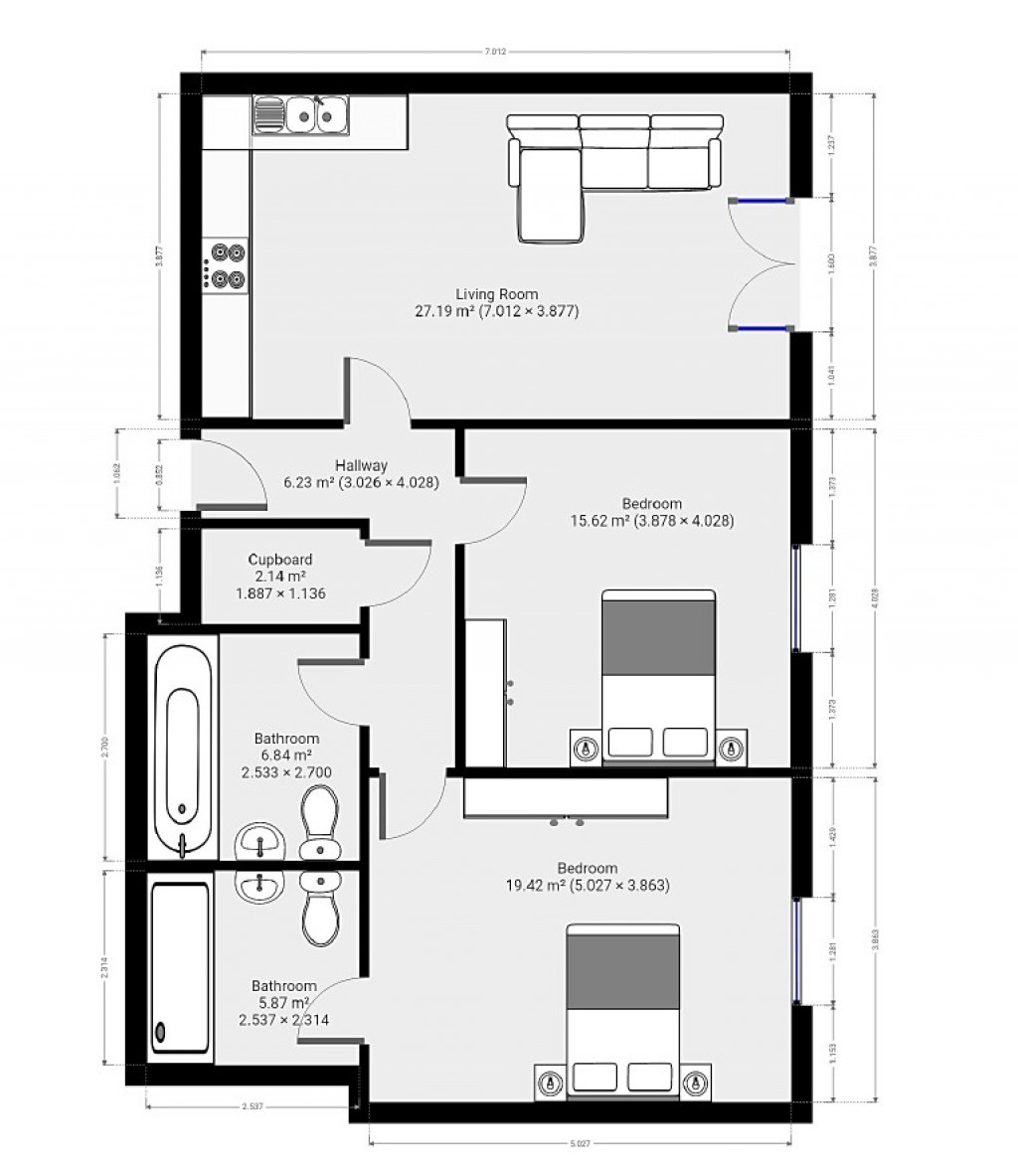 Floorplans For Starling Court, Bishop's Stortford