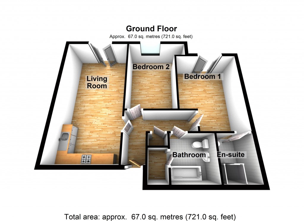 Floorplans For Swallow Court, Bishop's Stortford