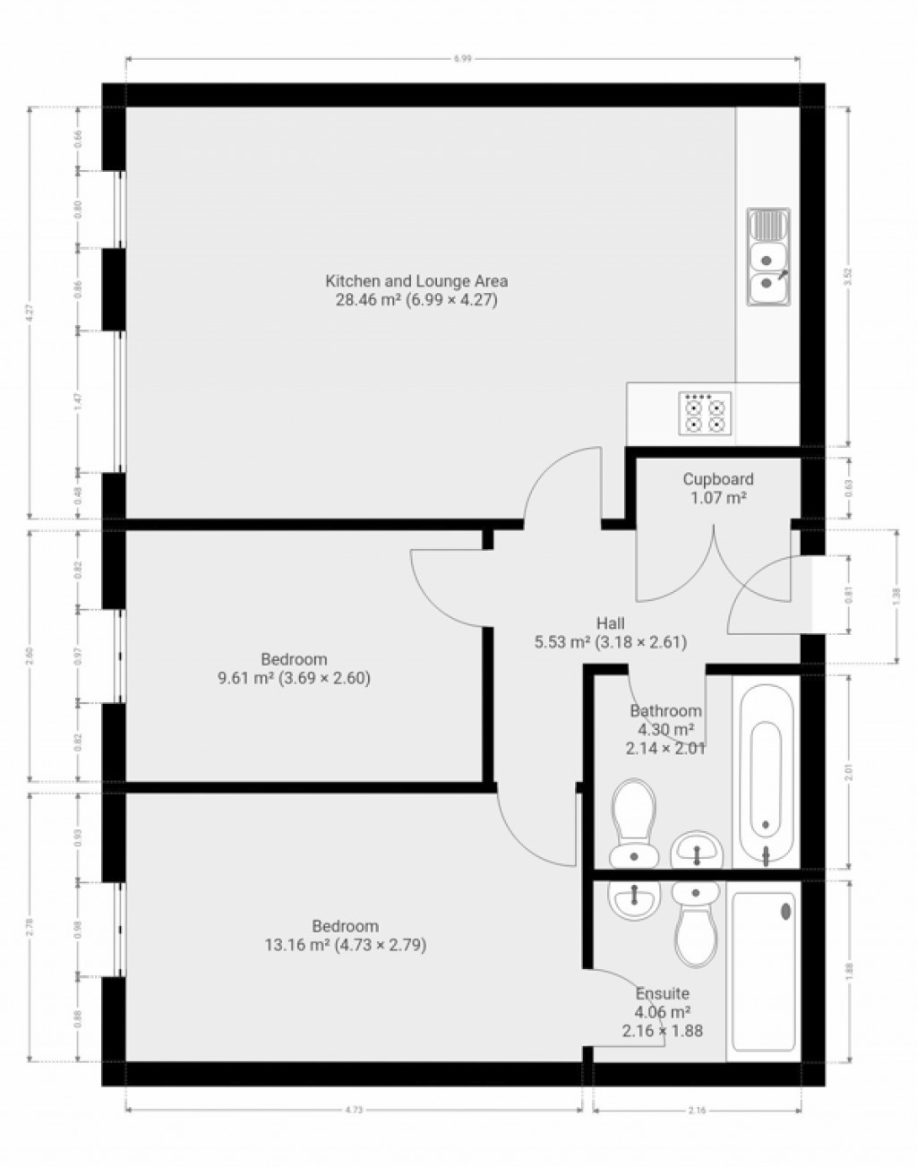 Floorplans For Riverside Wharf, Bishop's Stortford