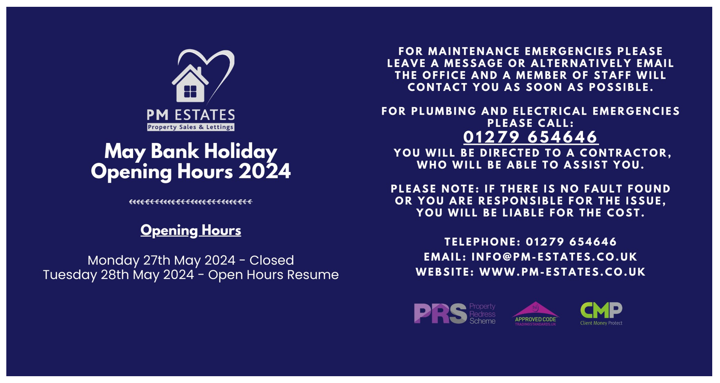 to PM Estates covering Stortford and surrounding areas