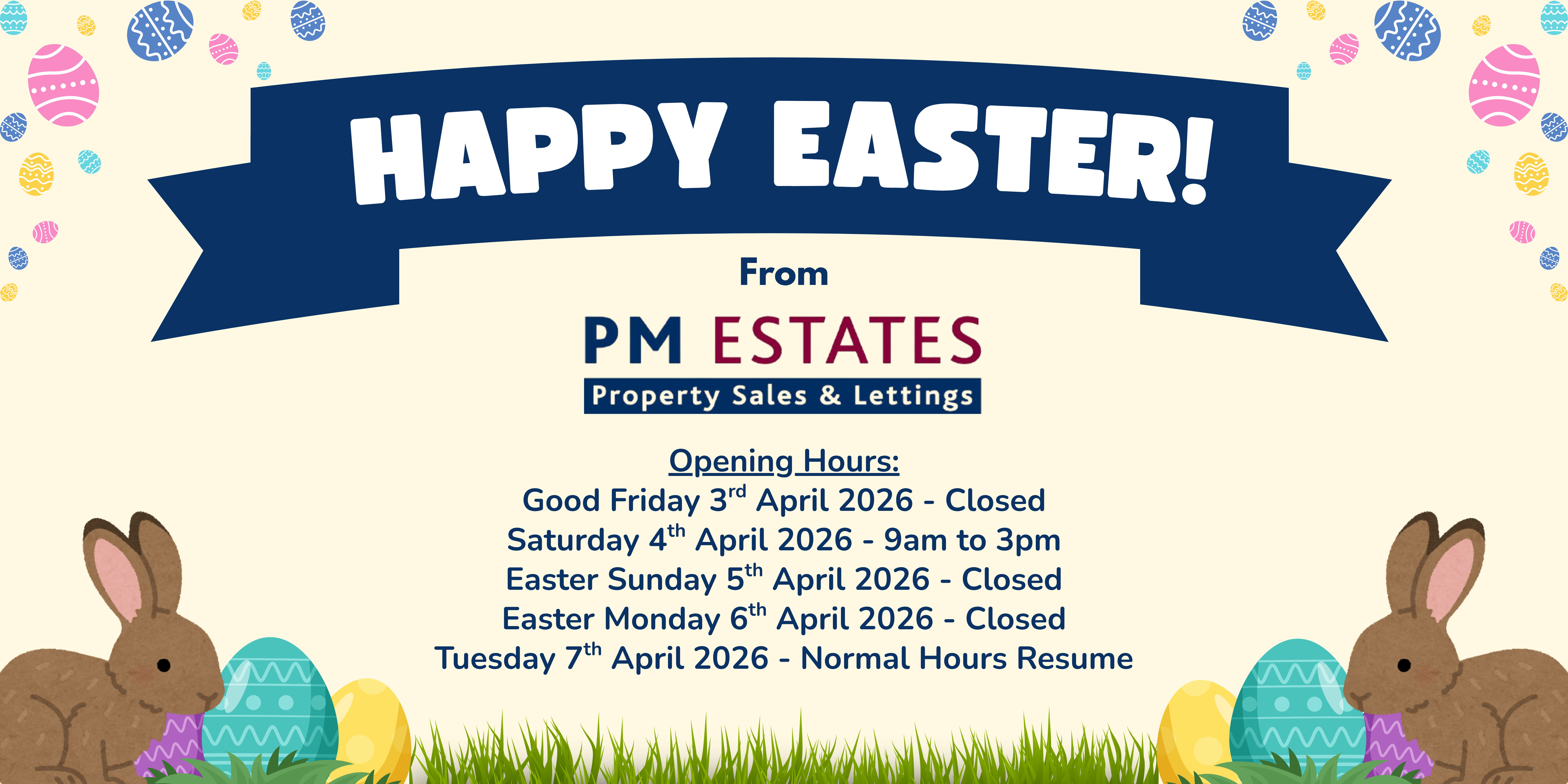 Easter 2026 - Opening Hours 